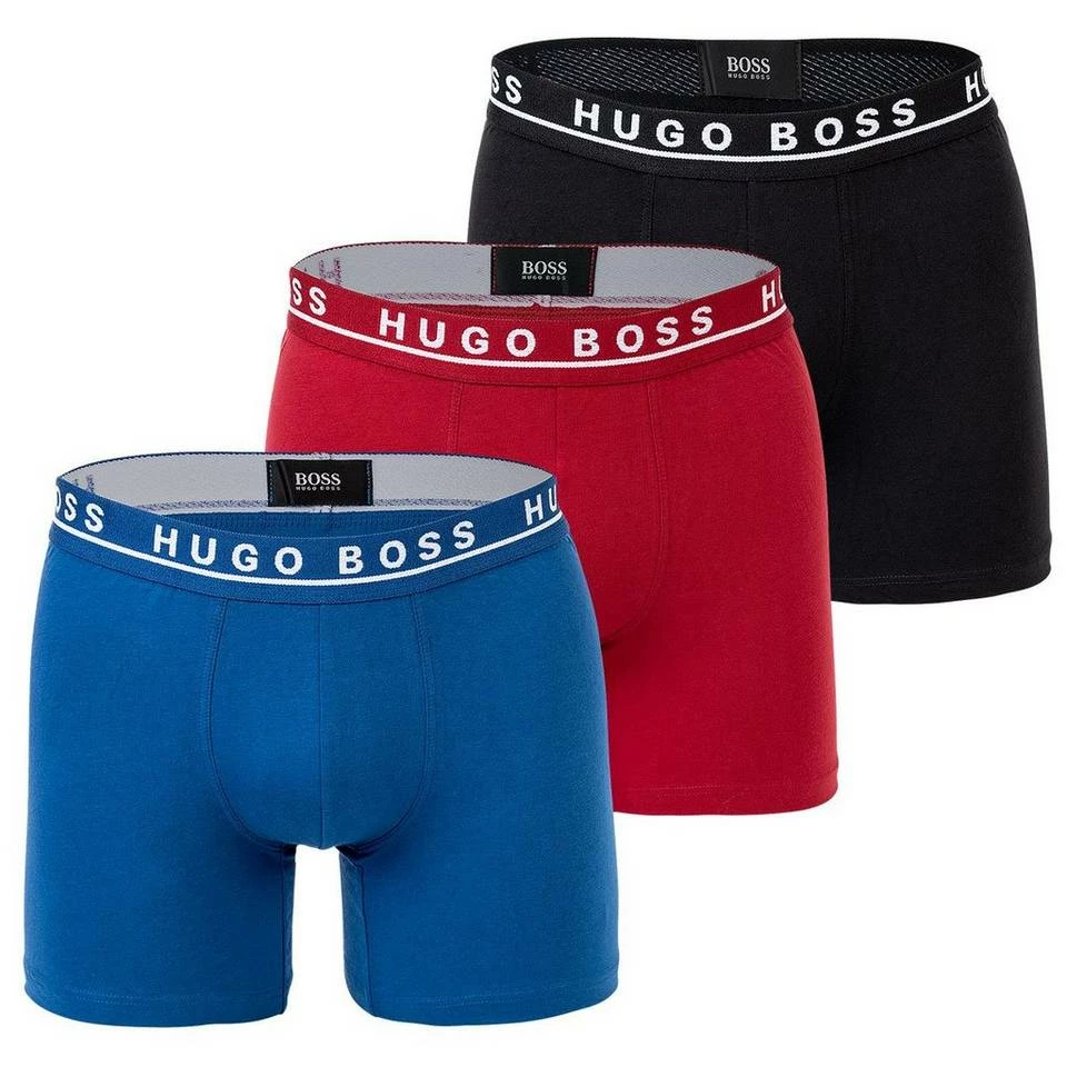 Boss Boxershorts »3x Hugo Boss Boxer Brief Cotton Stretch« (3 Stück) eng anliegende Boxershorts Schwarz(001), Blau, Mix(999), Weiss(100) 27 Boss Boxershorts »3x Hugo Boss Boxer Brief Cotton Stretch« (3 Stück) eng anliegende Boxershorts Schwarz(001), Blau, Mix(999), Weiss(100) – Bild 27