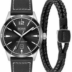 Boss Quarzuhr »Drifter, 1570124«, (Set, 2-tlg., Uhr mit Armband)