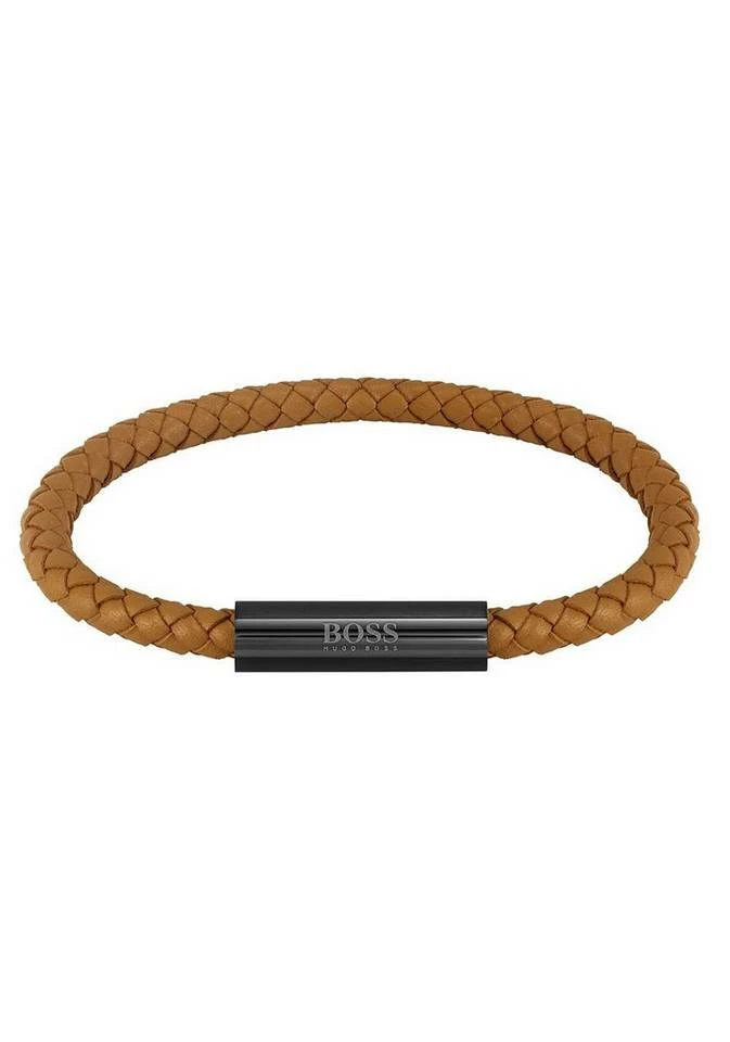 Boss Lederarmband »BRAIDED LEATHER, 1580151, 1580152, 1580153« Schwarz-braun, Edelstahlfarben-schwarz, Gelbgoldfarben-braun 3 Boss Lederarmband »BRAIDED LEATHER, 1580151, 1580152, 1580153« Schwarz-braun, Edelstahlfarben-schwarz, Gelbgoldfarben-braun – Bild 3