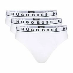 Boss Slip »Herren Slips, 3er Pack - Briefs, Logobund, Cotton« Weiß (100), Blau, Schwarz (001), Weiß -Hugo Boss Verkäufe ca20b62b fe96 5145 9439 c8d741cba5cb