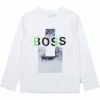 Boss Langarmshirt »Hugo Boss Kids Langarmshirt weiß«