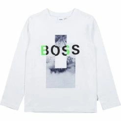 Boss Langarmshirt »Hugo Boss Kids Langarmshirt weiß«