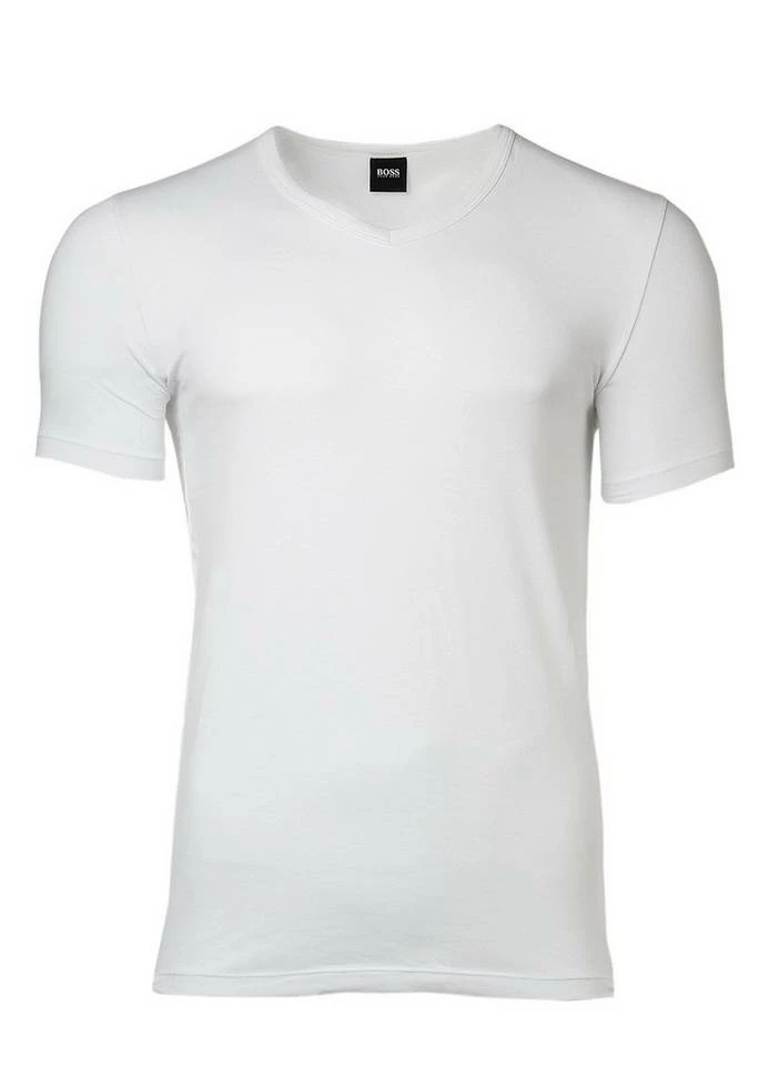 Boss T-Shirt »2 Pack Slim Fit V-Neck T-Shirt, Shirt VN Uni -« Schwarz, Weiß 2 Boss T-Shirt »2 Pack Slim Fit V-Neck T-Shirt, Shirt VN Uni -« Schwarz, Weiß – Bild 2
