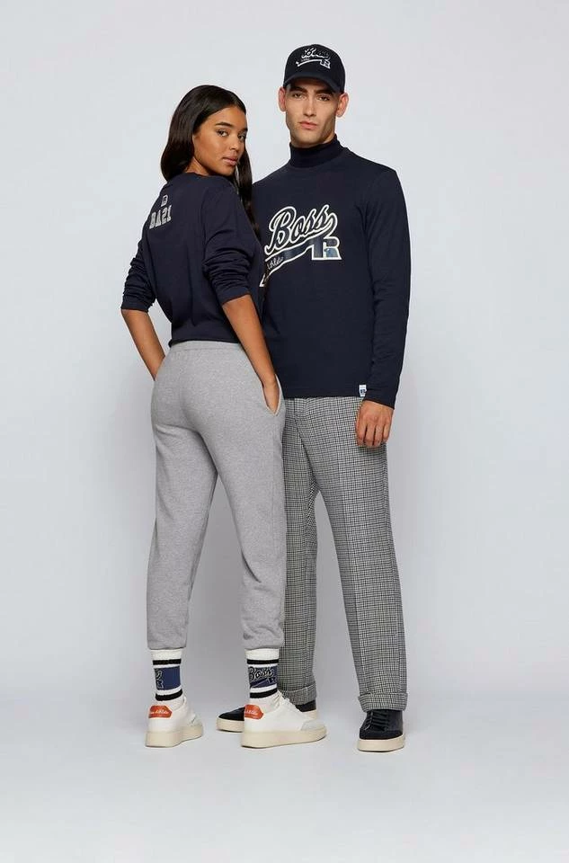 Boss Longsleeve »X RUSSELL ATHLETIC Langarmshirt T_L_RA« Dunkelblau (410), Naturweiß (118) 3 Boss Longsleeve »X RUSSELL ATHLETIC Langarmshirt T_L_RA« Dunkelblau (410), Naturweiß (118) – Bild 3