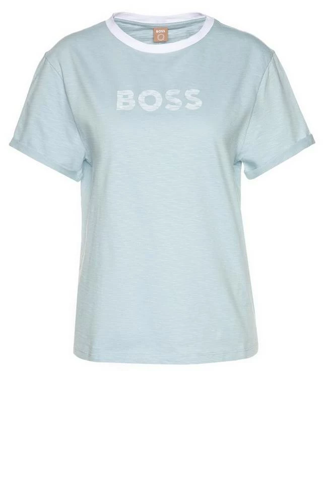 Boss T-Shirt »T-Shirt C_Emoi1« Weiß (100), Blau (417) 9 Boss T-Shirt »T-Shirt C_Emoi1« Weiß (100), Blau (417) – Bild 9