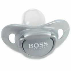 Boss Schnuller »HUGO BOSS Designer LOGO Schnuller grau«, Logodruck
