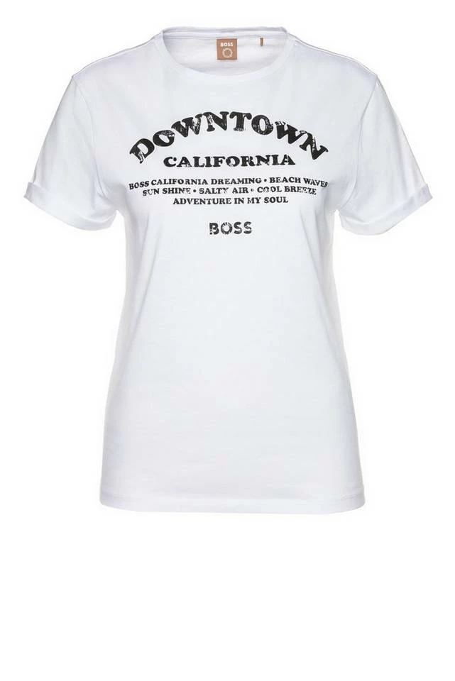 Boss T-Shirt »T-Shirt C_Esummer« Naturweiß (125), Oliv (303) 8 Boss T-Shirt »T-Shirt C_Esummer« Naturweiß (125), Oliv (303) – Bild 8