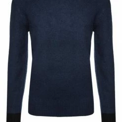 Boss Strickpullover »Pullover Nimone« Braun (240), Dunkelblau (404)