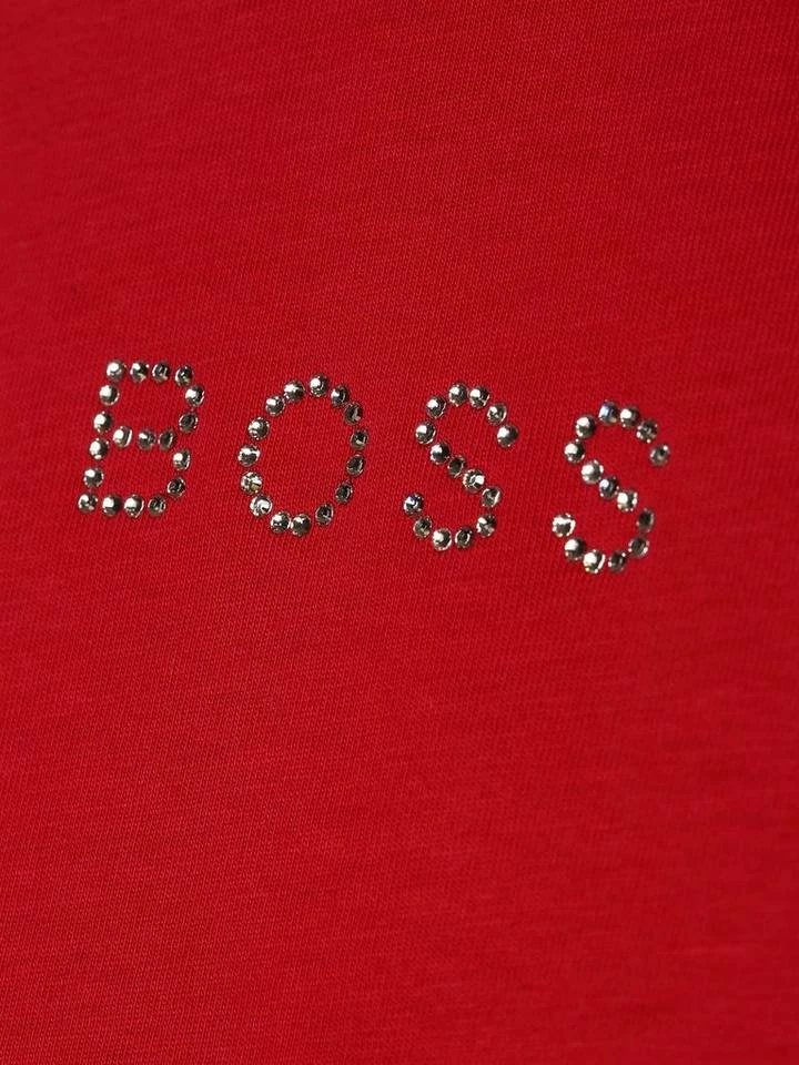 Boss T-Shirt Weiß, Himbeer 3 Boss T-Shirt Weiß, Himbeer – Bild 3