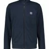Boss Sweatjacke »Herren Sweatjacke ZESTART 1« Schwarz (15), Darkblue (83)