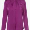 Boss Klassische Bluse »Banora12« Nude, Blau (421), Purple
