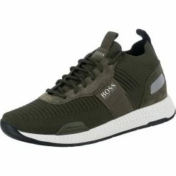 Boss »Model Titanium Runn Sneakers Low« Sneaker Dunkelgrün, Grau, Orange (821), Khaki
